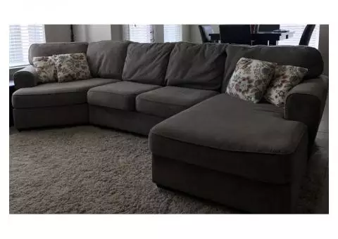 Large Couch with Cuddler