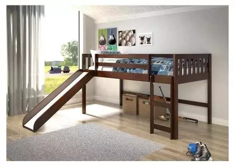 Kids Loft Bed with Slide